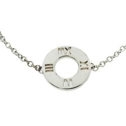 Pre Owned Tiffany & Co. Sterling Silver Atlas Charm Bracelet