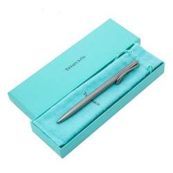 Pre Owned Tiffany & Co. Ruthenium Tone Elsa Peretti Ballpoint Pen