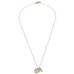 Pre Owned Tiffany & Co. Return To Tiffany Love Heart Tag and Key Pendant Sterling Silver Necklace
