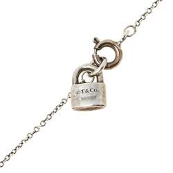 Pre Owned Tiffany & Co. Return To Tiffany Love Heart Tag and Key Pendant Sterling Silver Necklace
