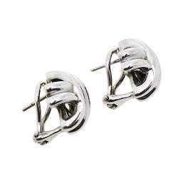 Pre Owned Tiffany &Co. Vintage X Sterling Silver Stud Earrings