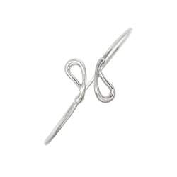 Pre Owned Tiffany & Co. Elsa Peretti Teardrop Sterling Silver Cuff Bracelet