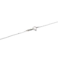 Pre Owned Tiffany & Co. Sterling Silver Enamel Heart Key Pendant Necklace