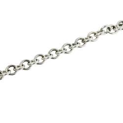 Pre Owned Tiffany & Co. Return to Tiffany Heart Tag Sterling Silver Charm Bracelet