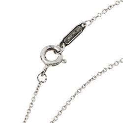 Pre Owned Tiffany & Co. Return To Tiffany Heart Tag Sterling Silver Pendant Necklace