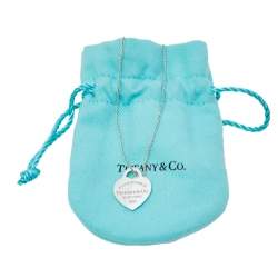 Pre Owned Tiffany & Co. Return To Tiffany Heart Tag Sterling Silver Pendant Necklace
