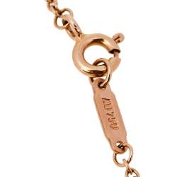 Pre Owned Tiffany & Co. Atlas Pierced 18k Rose Gold and Diamonds Bracelet