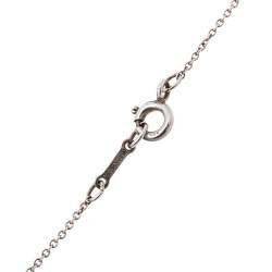 Pre Owned Tiffany & Co. Elsa Peretti Bean Sterling Silver Pendant Necklace