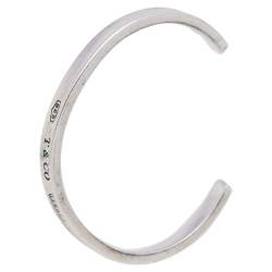 Pre Owned Tiffany & Co. 1837 Sterling Silver Narrow Open Cuff Bracelet