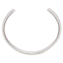 Pre Owned Tiffany & Co. 1837 Sterling Silver Narrow Open Cuff Bracelet