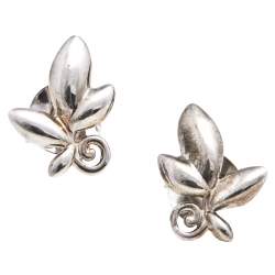 Pre Owned Tiffany & Co. Paloma Picasso Sterling Silver Olive Leaf Earrings
