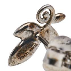 Pre Owned Tiffany & Co. Paloma Picasso Sterling Silver Olive Leaf Earrings