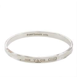 Pre Owned Tiffany & Co. 1837 Silver Bangle Bracelet