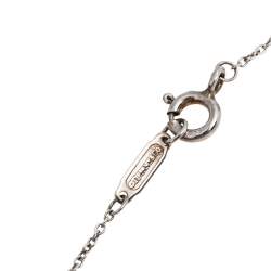 Pre Owned Tiffany & Co. Tiffany 1837 Interlocking Circles Rubedo and Silver Pendant Necklace