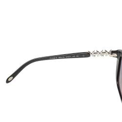 Pre Owned Tiffany & Co. Black/Blue Acetate TF 4090-B Crystal Embellished Gradient Sunglasses