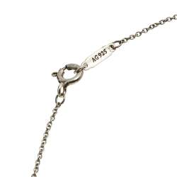 Pre Owned Tiffany & Co. Sterling Silver Atlas Open Pendant Necklace