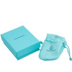 Pre Owned Tiffany & Co. Return To Tiffany Blue Double Heart Tag Pendant Necklace