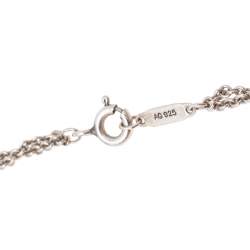 Pre Owned Tiffany & Co. Sterling Silver Infinity Pendant Necklace