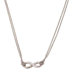 Pre Owned Tiffany & Co. Sterling Silver Infinity Pendant Necklace