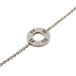 Pre Owned Tiffany & Co. Atlas Pierced Silver Bracelet