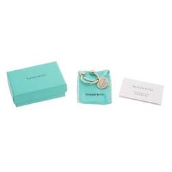 Pre Owned Tiffany & Co. Return To Tiffany Sterling Silver Heart Tag Key Ring