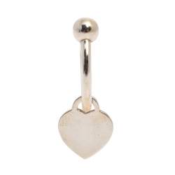 Pre Owned Tiffany & Co. Return To Tiffany Sterling Silver Heart Tag Key Ring
