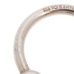 Pre Owned Tiffany & Co. Return To Tiffany Sterling Silver Heart Tag Key Ring