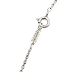 Pre Owned Tiffany & Co. Sterling Silver Knot Key Pendant Necklace