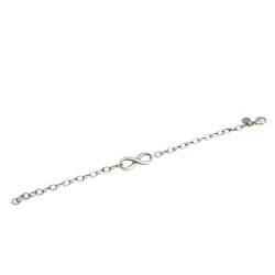 Pre Owned Tiffany & Co. Infinity Silver Chain Link Bracelet
