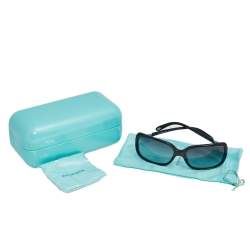 Pre Owned Tiffany & Co. Black/ Grey Gradient TF4043 Studded Key Square Sunglasses