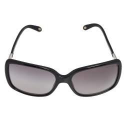 Pre Owned Tiffany & Co. Black/ Grey Gradient TF4043 Studded Key Square Sunglasses
