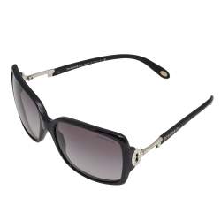 Pre Owned Tiffany & Co. Black/ Grey Gradient TF4043 Studded Key Square Sunglasses