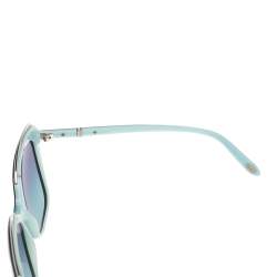Pre Owned Tiffany & Co. Black/ Blue Gradient TF4135-B Crystal Detail Square Sunglasses