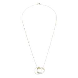 Pre Owned Tiffany & Co. 1837 Sterling Silver Interlocking Circles Pendant Necklace