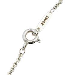 Pre Owned Tiffany & Co. 1837 Sterling Silver Interlocking Circles Pendant Necklace