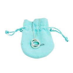 Pre Owned Tiffany & Co. 1837 Sterling Silver Interlocking Circles Pendant Necklace