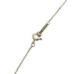 Pre Owned Tiffany & Co. Return to Tiffany Sterling Silver Mini Double Heart Tag Pendant Necklace