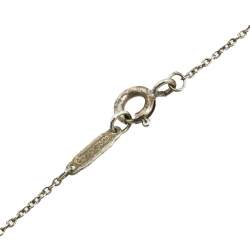 Pre Owned Tiffany & Co. Sterling Silver Heart Key Pendant Necklace