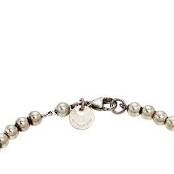 مملوكة مسبقًا سوار تيفاني ريتيرن تو تيفاني إيناميل أزرق بخرز وحلية قلب فضية 