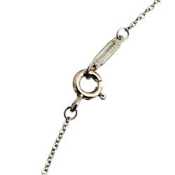 Pre Owned Tiffany & Co. Return to Tiffany Mini Double Heart Tag Pendant Necklace