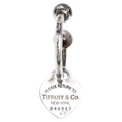 Tiffany & Co. Return To Tiffany Sterling Silver Heart Tag Key Ring