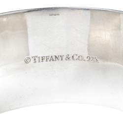 Pre Owned سوار تيفاني & كو. ألسي برتي عريض فضة 1837