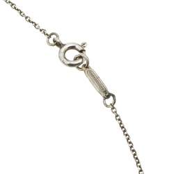 Pre Owned Tiffany & Co. Sterling Silver Bow Pendant Necklace