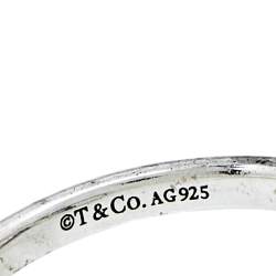 Pre Owned Tiffany & Co. Infinity Silver Ring Size 53