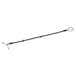 Pre Owned Tiffany & Co. Elsa Peretti Open Heart Silk Cord Silver Bracelet