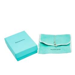 Pre Owned Tiffany & Co. Elsa Peretti Alphabet F Silver Pendant Necklace.