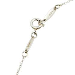 Pre Owned Tiffany & Co. Elsa Peretti Alphabet F Silver Pendant Necklace.