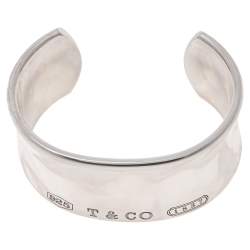 Pre Owned Tiffany & Co. 1837 Silver Wide Cuff Bracelet