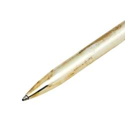 مملوكة مسبقًا Tiffany & Co. Silver Blue Accent T-clip Ballpoint Pen