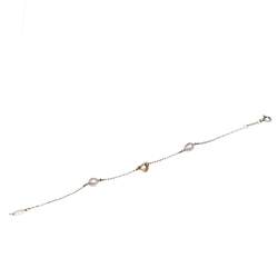 Pre Owned Tiffany & Co. Elsa Peretti Pearls by the Yard Open Heart Bracelet 